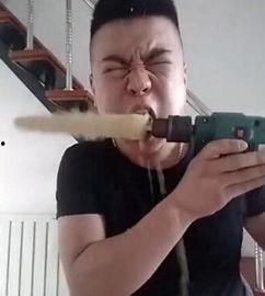 网红吃瓜电钻,惊险瞬间引网友热议  第3张